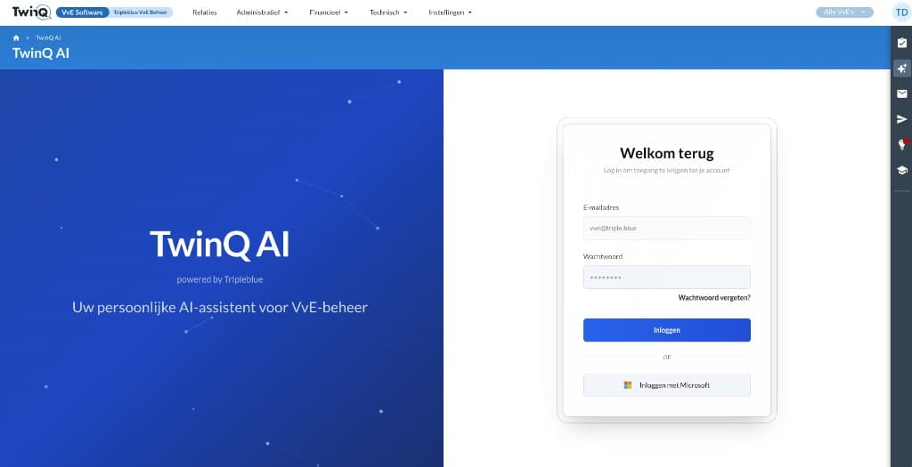 TwinQ AI ingebouwd in TwinQ